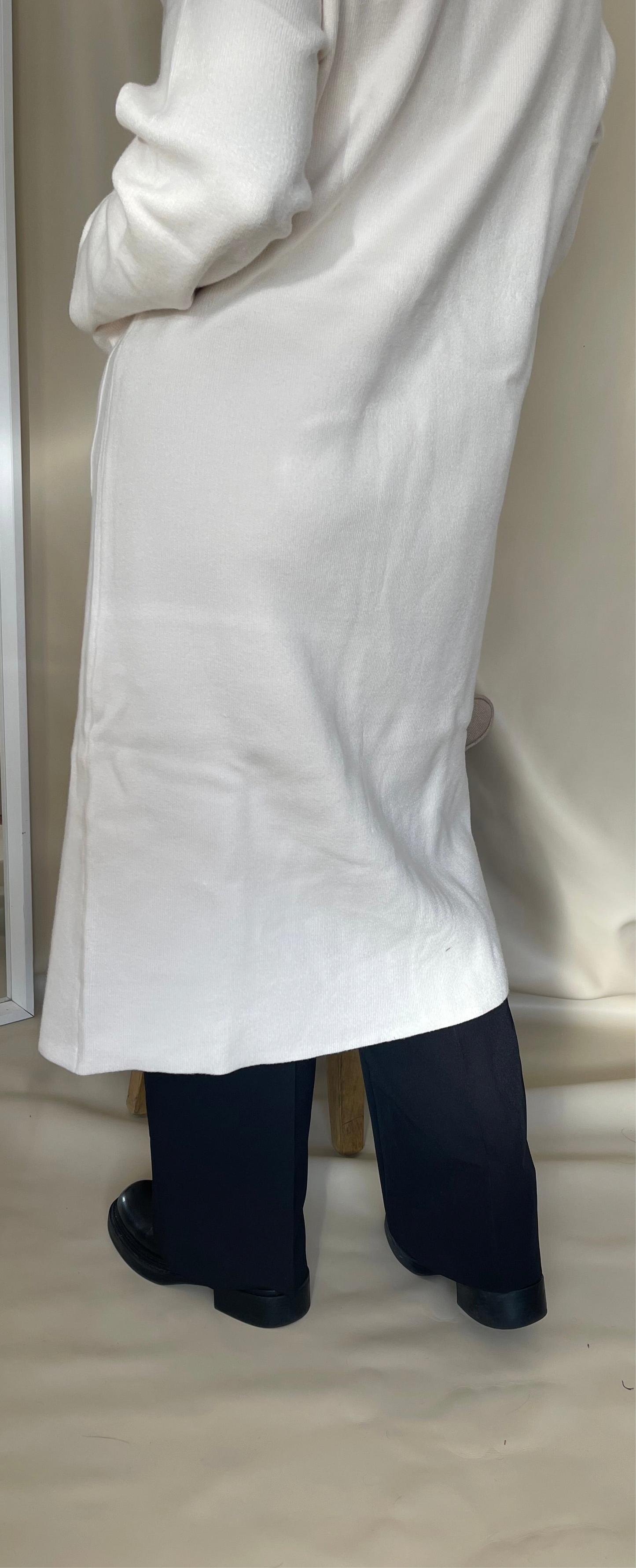 Casaco malha oversize